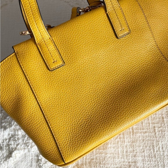 Tory Burch Mustard Leather Handbag - Picture 5 of 7